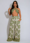 Palm Essence Pant Set Green