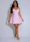 That's Hot Rhinestone Bandage Mini Dress Light Pink