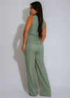 The Meadow Chic Linen Pant Set Green