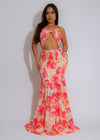 Wildflower Whimsy Floral Maxi Dress Pink