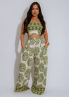 Palm Essence Pant Set Green