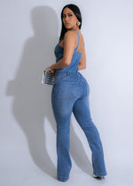 Stylish and comfortable jumpsuit in light denim for urban fashionistas