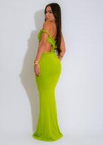 Riviera Goddess Maxi Dress Green