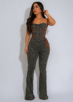 The Corset Rebel Jumpsuit Black