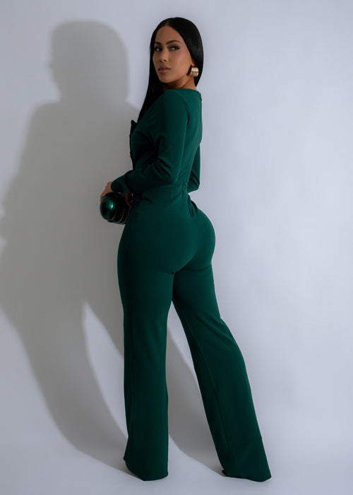 Opulent Ascent Jumpsuit Green