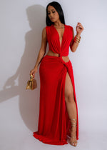 Beautiful Scarlet Passion Maxi Dress in Stunning Red for Special Occasions