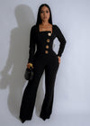 Opulent Ascent Jumpsuit Black