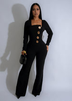 Opulent Ascent Jumpsuit Black