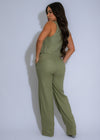 Meadow Luxe Linen Pant Set Green