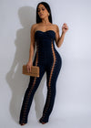 Corset Chronicles Jumpsuit Dark Denim: A stylish and versatile denim jumpsuit with a corset bodice