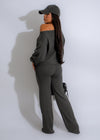  Soft and Warm Sweater Pant Set in Grey - Ideal for Chilly Days and Nights