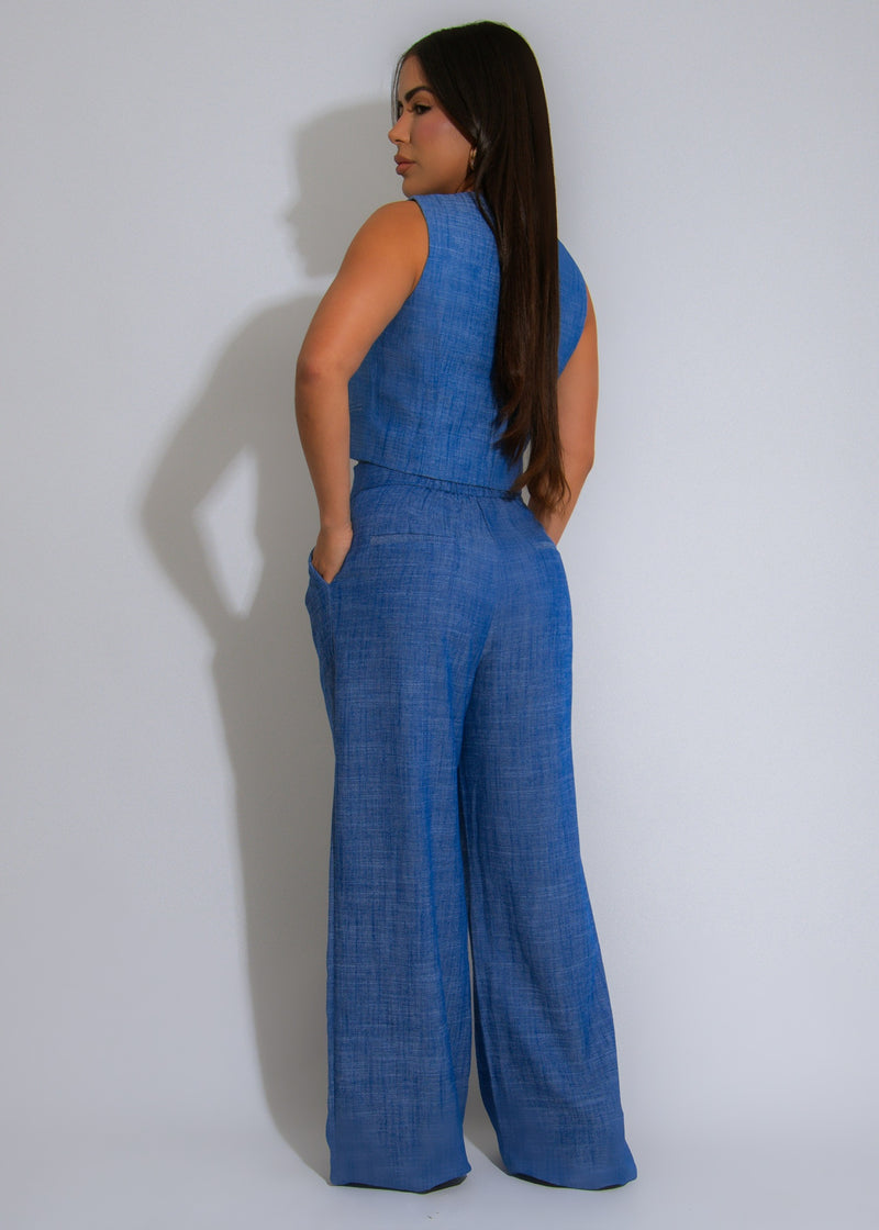 Modern Muse Pant Set Blue