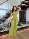 Miss Me Yet Ribbed Maxi Dress Green