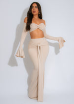 The Flame Aura Skirt Set Nude