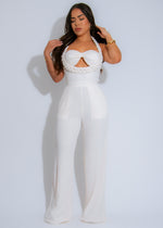 Luxe Braided Halter Jumpsuit Nude