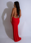 Stylish woman enjoying a day out in the stunning red Feeling Cute Maxi Dress with a flattering silhouette and comfortable fit