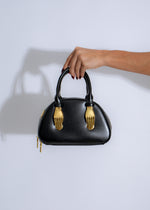 Ethereal Grip Handbag Black, a sleek and stylish accessory for everyday use