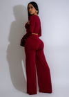 Rosso Serenity Pant Set Red, a comfortable and stylish loungewear ensemble for women