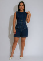 Urban Icon Short Set Dark Denim