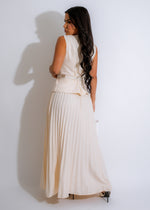 Breeze Ensemble Skirt Set Nude - A stylish and versatile outfit perfect for any occasion