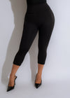 High-quality Midnight Motion Capri Leggings Black with breathable fabric