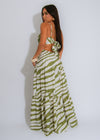 The Savannah Breeze Maxi Dress Green