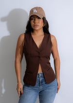 Heritage Chic Long Top Brown for a classy yet stylish look