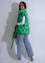 Emerald Cloud Vest Green: a beautiful, lightweight green vest perfect for layering