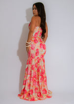 Wildflower Whimsy Floral Maxi Dress Pink