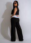 Stylish and elegant Magic Moment Pant Set in classic black color