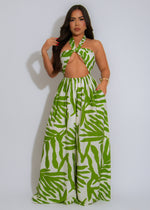 Jungle Luxe Jumpsuit Green