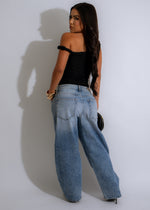  Stylish Free Looks Jean Light Denim with five-pocket design and button fly