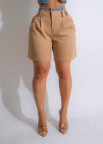 Chic and comfortable short nude dress perfect for casual occasions