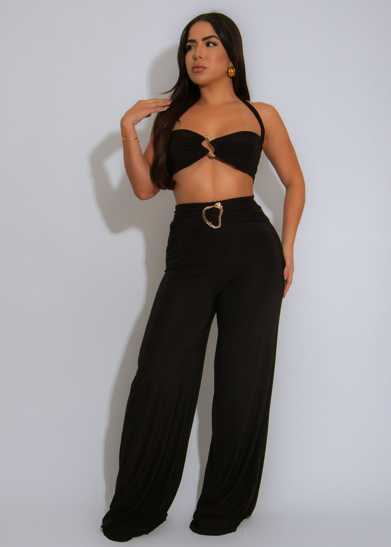 Golden Horizon Pant Set Black