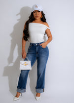 Stylish and Versatile Ethereal Twist Long Top in White