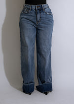 High-quality vintage indigo jean denim with a comfortable fit and stylish design