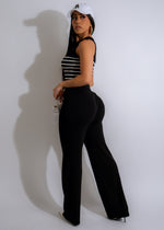 Nautical Chic Pant Set Black, a stylish and versatile outfit for any occasion