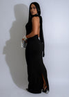  Eclipse Halter Mesh Maxi Dress Black, a stylish and elegant black dress with a halter neckline and a flattering maxi length, ideal for glamorous evenings