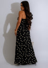 I Always Come Back Maxi Dress Black - a sleeveless, floor-length, black dress with a high neckline and a form-fitting silhouette, perfect for any formal occasion