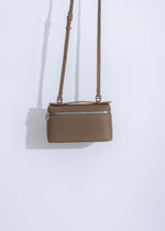  Stylish and versatile City Sleek Crossbody Handbag in rich brown color