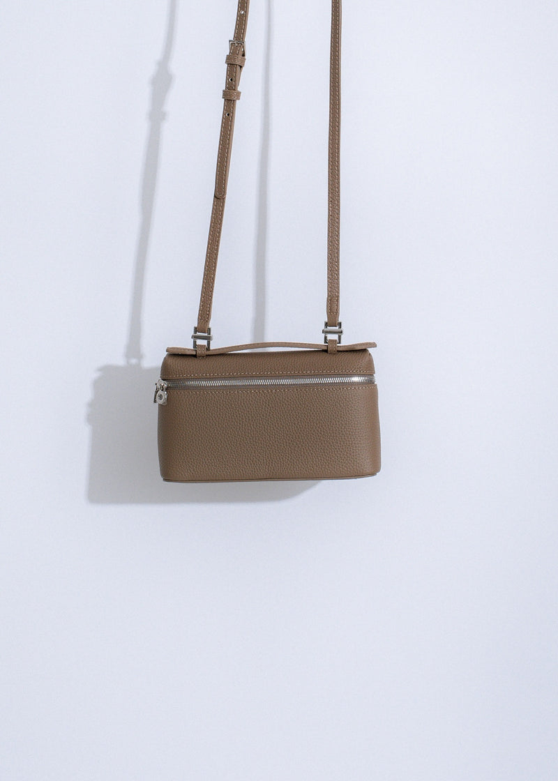  Stylish and versatile City Sleek Crossbody Handbag in rich brown color