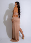 Sahara Moonlight Maxi Dress Nude - Elegant and flowy dress perfect for evening events and special occasions