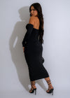 Sleeveless Gilded Cascade Mini Dress Black with a flattering A-line silhouette