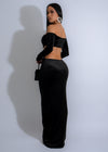 Lunar Fusion Velvet Maxi Dress Black - elegant and stylish evening gown