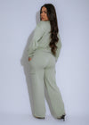 Serenity Lounge Cargo Pant Set Green