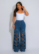 The Bloom Effect Floral Jeans Denim