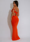 Riviera Goddess Maxi Dress Orange