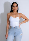 White short-sleeve crop top with a simplicity charm, perfect for casual and everyday wear