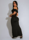 Fall In Love Tonight Mesh Maxi Dress Black