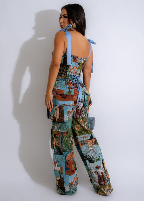  Stylish and comfortable Tapestry Tales Pant Set in beautiful blue color